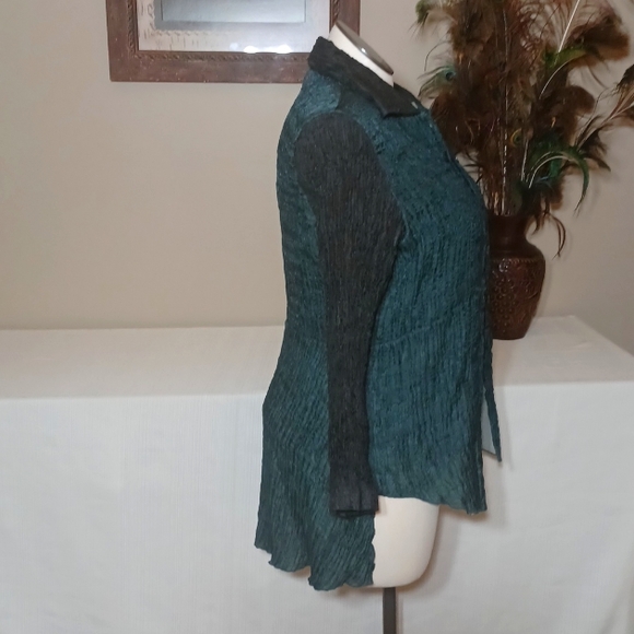 Sz S/M Vintage 2-Piece Blouse Set by Exotic - Picture 4 of 12